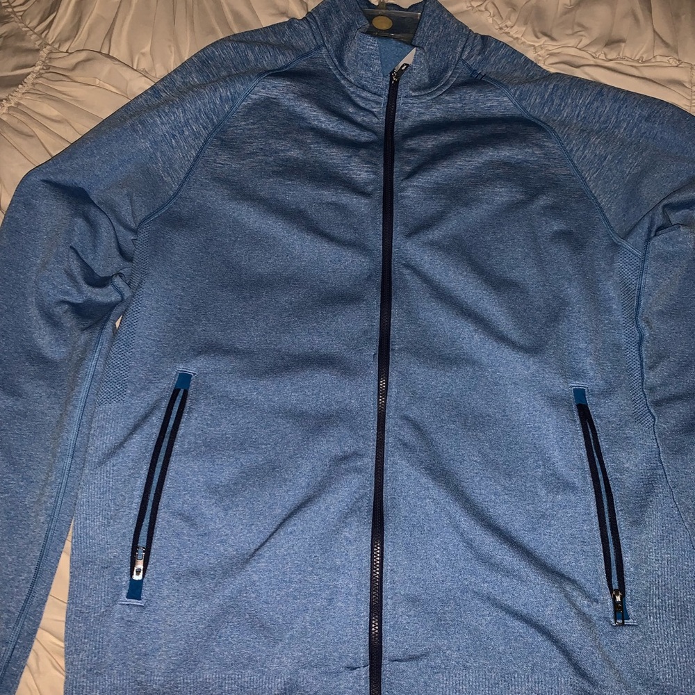 Men’s light blue full zip jacket